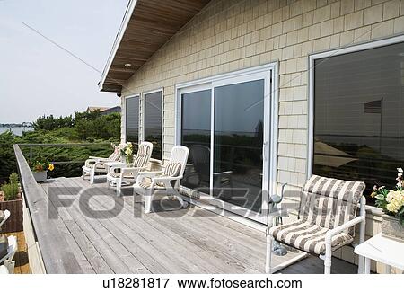 Stock Photo - Furniture on deck. Fotosearch