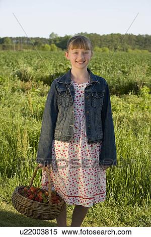 Girl picking strawberries View Large Photo Image Stock Photography - Girl picking strawberries. Fotosearch