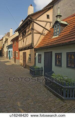 Golden Lane at Prague Castle View Large Photo Image Stock Image - Golden Lane at Prague Castle. Fotosearch