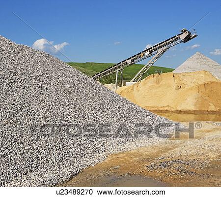Gravel mound at concrete plant View Large Photo Image Stock Image - Gravel mound at concrete plant. Fotosearch