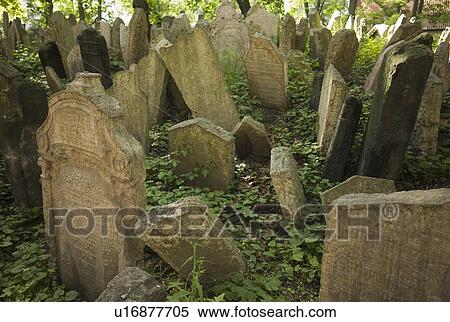 Stock Photography - Gravestones in cemetery. Fotosearch