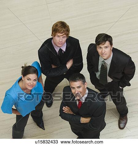 High angle view of businesswoman and businessmen View Large Photo Image Stock Image - High angle view of businesswoman and businessmen. Fotosearch