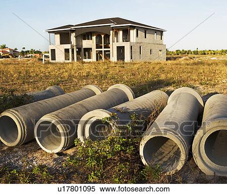 home construction, sewer pipes View Large Photo Image Stock Photography - home construction, sewer pipes. Fotosearch