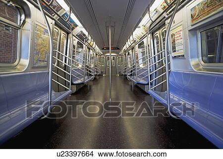 Interior of subway train, New York City, New York, United States View Large Photo Image Picture - Interior of subway train, New York City, New York, United States. Fotosearch