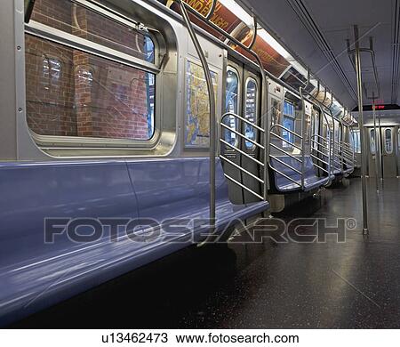 Interior of subway train, New York City, New York, United States View Large Photo Image Stock Image - Interior of subway train, New York City, New York, United States. Fotosearch