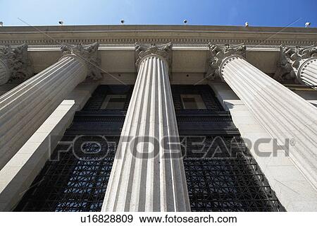 Low angle view of stone columns, New York City, New York, United States View Large Photo Image Stock Photo - Low angle view of stone columns, New York City, New York, United States. Fotosearch