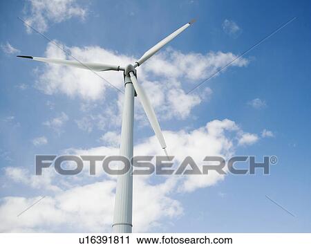 Low angle view of wind turbine View Large Photo Image Stock Image - Low angle view of wind turbine. Fotosearch