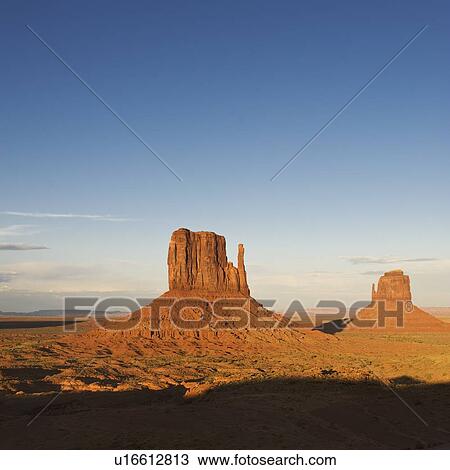 Stock Image - Monument Valley butte, Utah. Fotosearch