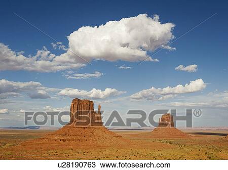 Stock Image - Monument Valley buttes, Utah. Fotosearch