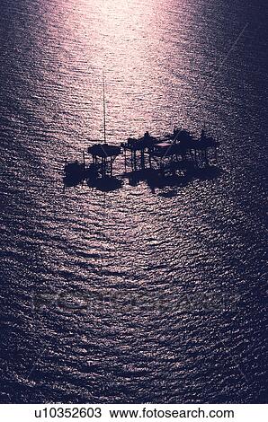 Oil rig platform in the Gulf of Mexico View Large Photo Image Stock Image - Oil rig platform in the Gulf of Mexico. Fotosearch