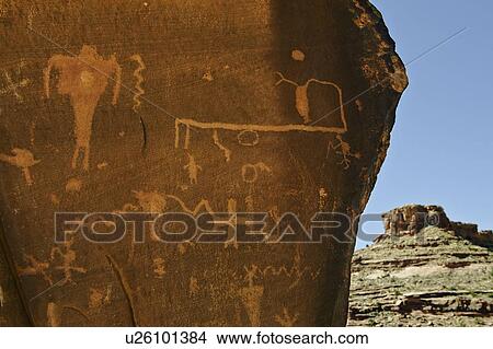 Picture - Petroglyph, Utah. Fotosearch