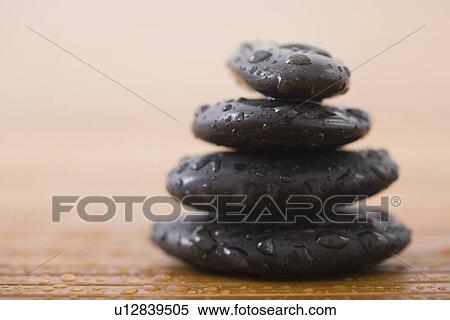 Pile of spa treatment stones View Large Photo Image Stock Photography - Pile of spa treatment stones. Fotosearch