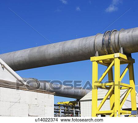 Pipeline at water treatment plant View Large Photo Image Picture - Pipeline at water treatment plant. Fotosearch