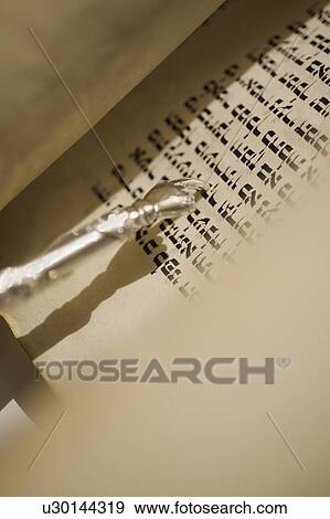 Stock Photo - Pointer on Torah. Fotosearch