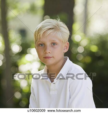 Stock Photo - Portrait of boy. Fotosearch