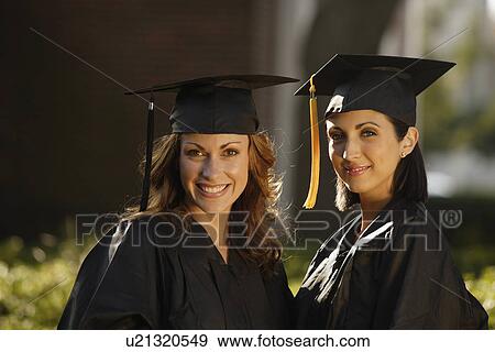 Portrait of women graduates View Large Photo Image Stock Photo - Portrait of women graduates. Fotosearch
