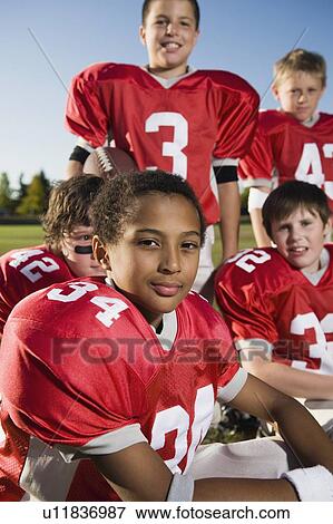 Portrait of youth football team View Large Photo Image Stock Photo - Portrait of youth football team. Fotosearch