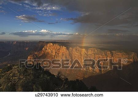 Rainbow and clouds over Grand Canyon, Arizona View Large Photo Image Stock Image - Rainbow and clouds over Grand Canyon, Arizona. Fotosearch