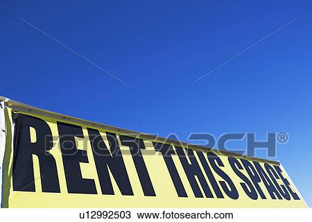rent space sign View Large Photo Image Stock Image - rent space sign. Fotosearch
