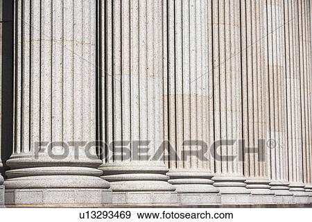 Row of stone columns View Large Photo Image Stock Photo - Row of stone columns. Fotosearch