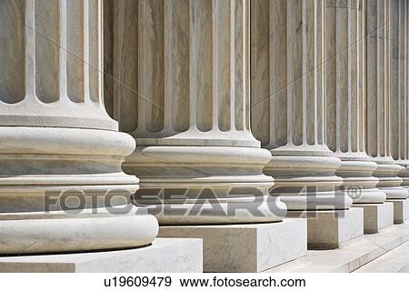 Stock Photo - Row of stone columns. Fotosearch