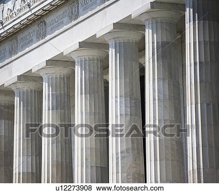 Row of stone columns, Washington DC, United States View Large Photo Image Stock Photo - Row of stone columns, Washington DC, United States. Fotosearch