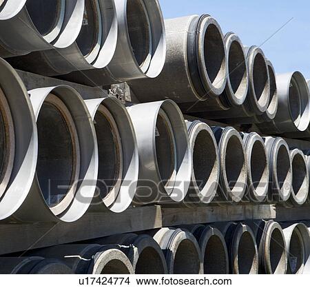 Rows of industrial sewer pipes View Large Photo Image Picture - Rows of industrial sewer pipes. Fotosearch