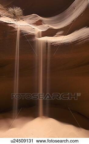 Sand falling into Upper Antelope Canyon, Page, Arizona View Large Photo Image Stock Image - Sand falling into Upper Antelope Canyon, Page, Arizona. Fotosearch