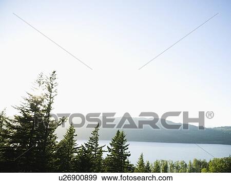 Stock Photo - Scenic view of river. Fotosearch