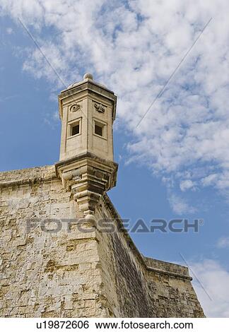Senglea Point parapet, Valleta, Malta View Large Photo Image Stock Photograph - Senglea Point parapet, Valleta, Malta. Fotosearch