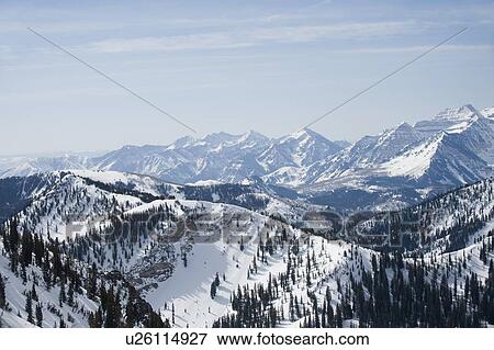 Snow covered mountains, Wasatch Mountains, Utah, United States View Large Photo Image Stock Photo - Snow covered mountains, Wasatch Mountains, Utah, United States. Fotosearch