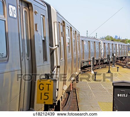 Subway train, New York City, New York, United States View Large Photo Image Stock Photo - Subway train, New York City, New York, United States. Fotosearch
