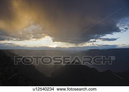 Sunset view of Grand Canyon National Park View Large Photo Image Picture - Sunset view of Grand Canyon National Park. Fotosearch