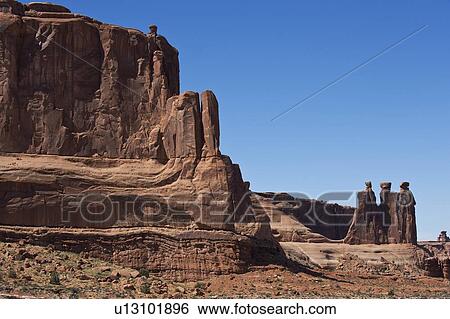 Three Gossips of Arches National Park, Utah View Large Photo Image Stock Photograph - Three Gossips of Arches National Park, Utah. Fotosearch
