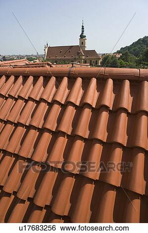Tiled rooftop View Large Photo Image Stock Photograph - Tiled rooftop. Fotosearch