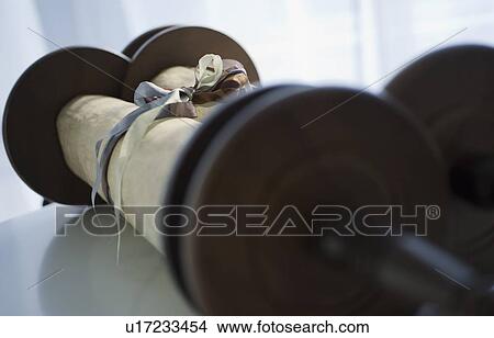 Picture - Torah scrolls. Fotosearch