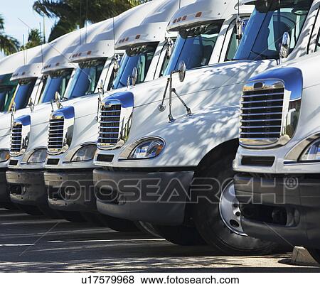 trucks in a row View Large Photo Image Stock Photo - trucks in a row. Fotosearch