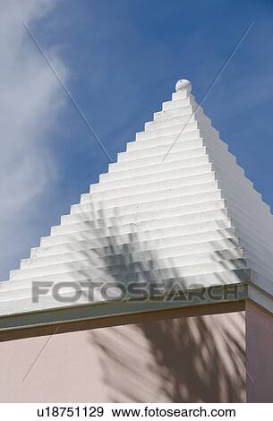 Stock Photo - Typical roof in Bermuda. Fotosearch