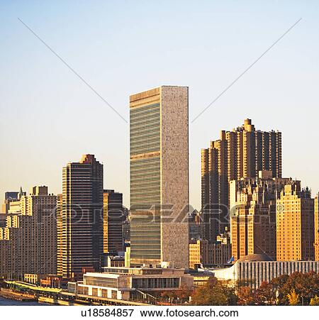 United Nations Headquarters building, New York City View Large Photo Image Stock Photo - United Nations Headquarters building, New York City. Fotosearch