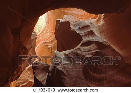 Upper Antelope Canyon, Page, Arizona View Large Photo Image Stock Photo - Upper Antelope Canyon, Page, Arizona. Fotosearch
