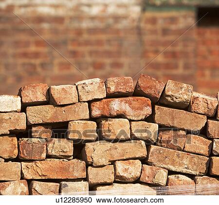 Stock Image - used bricks. Fotosearch