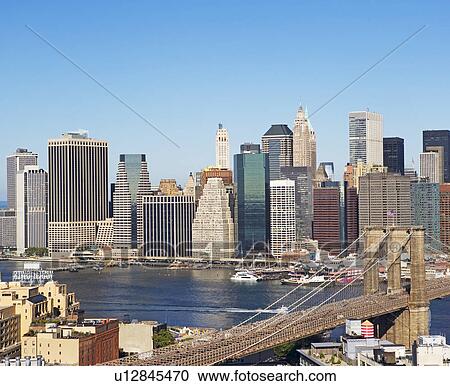 Stock Image - View of New York City. Fotosearch