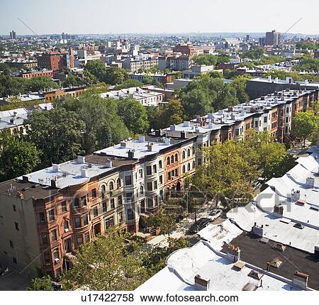 View of rowhouses in Brooklyn, New York View Large Photo Image Stock Photo - View of rowhouses in Brooklyn, New York. Fotosearch