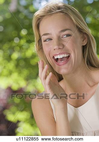 Woman laughing View Large Photo Image Stock Photography - Woman laughing. Fotosearch