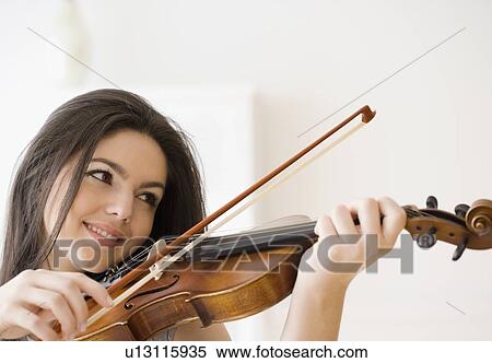 Woman playing violin View Large Photo Image Stock Photography - Woman playing violin. Fotosearch