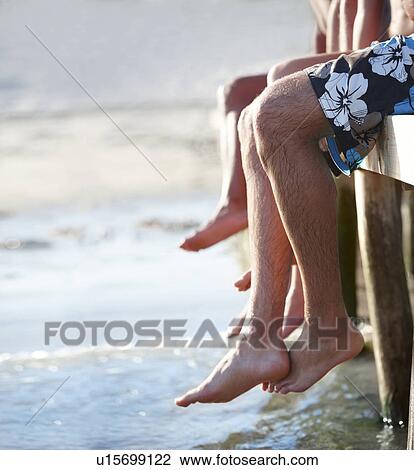 Young friends sitting on dock View Large Photo Image Stock Image - Young friends sitting on dock. Fotosearch