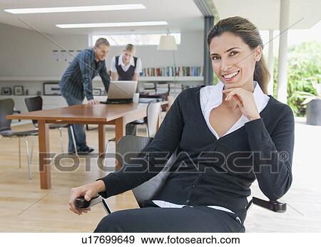 Stock Photo - A portrait of a business woman.. Fotosearch