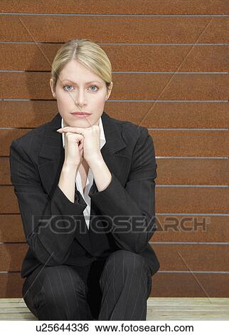 Stock Photograph - A portrait of a business woman. Fotosearch