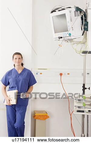Stock Image - A portrait of a female doctor. Fotosearch