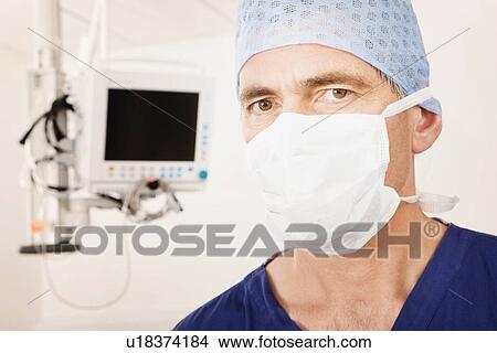 Picture - A portrait of a male surgeon. Fotosearch